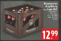 Edeka Altenmünster Urig Würzig oder Lager Hell Angebot
