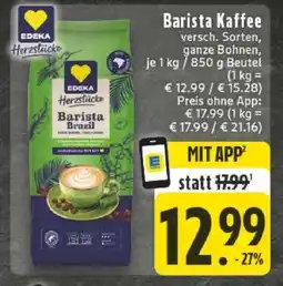 Edeka Barista Kaffee Angebot