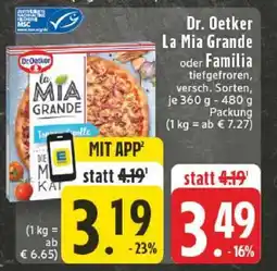 Edeka DR. OETKER La Mia Grande oder Familia Angebot