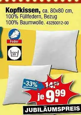 SB Lagerkauf Kopfkissen Angebot