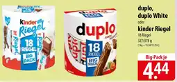 Famila Nord Ost duplo, duplo White oder kinder Riegel Angebot