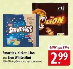 Famila Nord Ost Smarties, Kitkat, Lion oder Lion White Mini Angebot