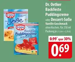 Famila Nord Ost Dr. Oetker Backfeste Puddingcreme oder Dessert-Soẞe Angebot