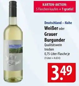 Famila Nord Ost Weißer oder Grauer Burgunder Angebot