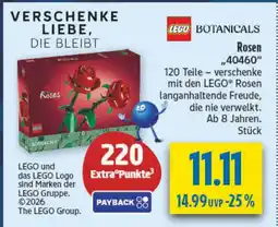 diska LEGO BOTANICALS Rosen „,40460" Angebot