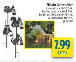 diska LED Solar Gartenstecker Angebot