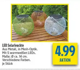 diska LED Solarleuchte Angebot
