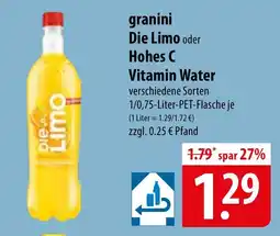 Famila Nord Ost granini Die Limo oder Hohes C Vitamin Water Angebot