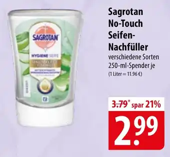 Famila Nord Ost Sagrotan No-Touch Seifen Nachfüller Angebot