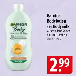 Famila Nord Ost Garnier Bodylotion oder Bodymilk Angebot