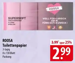 Famila Nord Ost ROOSA Toilettenpapier Angebot