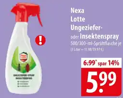 Famila Nord Ost Nexa Lotte Ungeziefer oder Insektenspray Angebot