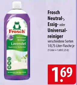 Famila Nord Ost Frosch Neutral-, Essig- oder Universalreiniger Angebot