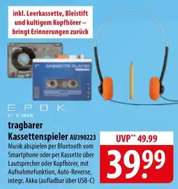 Famila Nord Ost tragbarer Kassettenspieler AU390223 Angebot