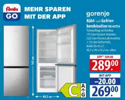 Famila Nord Ost gorenje Kühl- und Gefrierkombination Angebot