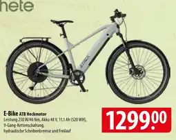 Famila Nord Ost prophete E-Bike ATB Heckmotor Angebot