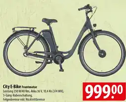 Famila Nord Ost prophete City E-Bike Frontmotor Angebot