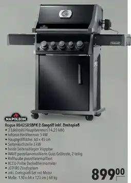 CITTI Markt NAPOLEON Rogue RB425RSBPK-2 Gasgrill inkl. Drehspieß Angebot