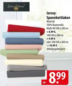 Famila Nord Ost Lena & Sand Jersey Spannbettlaken Angebot