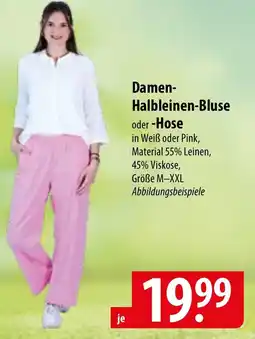Famila Nord Ost Damen- Halbleinen-Bluse oder -Hose Angebot