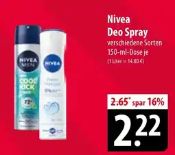 Famila Nord Ost Nivea Deo Spray Angebot