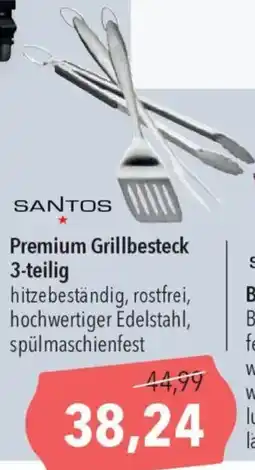 CITTI Markt SANTOS Premium Grillbesteck 3-teilig Angebot