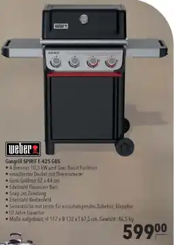 CITTI Markt weber Gasgrill SPIRIT E-425 GBS Angebot