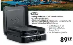CITTI Markt CADAC Camping Gaskocher 1-Cook Turbo FFD Deluxe Angebot