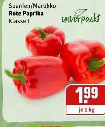 REWE Kaufpark Rote Paprika Angebot