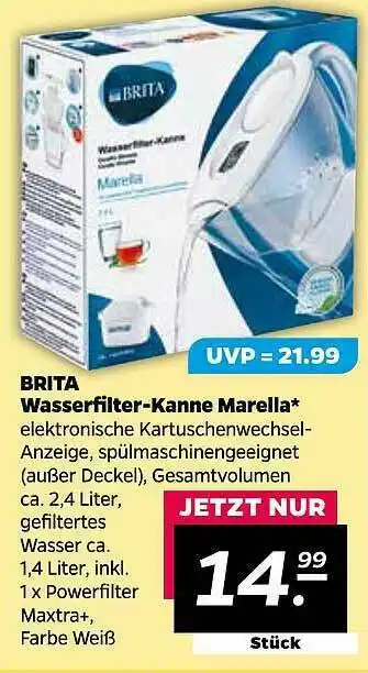 NETTO Brita Wasserfilter-kanne Marella Angebot