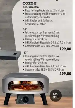 CITTI Markt cozze Gas-Pizzaofen 13" Angebot