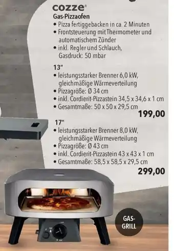 CITTI Markt cozze Gas-Pizzaofen 13" Angebot
