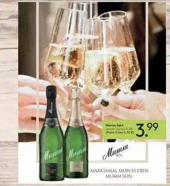 Profi Getränke Mumm Sekt Angebot