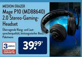 Aldi Nord Medion Erazer Mage P10 2.0 Stereo-gaming-headset Angebot