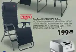 CITTI Markt CRESPO Relaxliege CR AP-232/80 Air- Deluxe Angebot