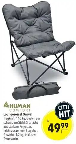 CITTI Markt HUMAN COMFORT Loungesessel Orcival Angebot