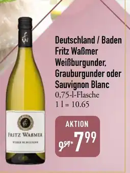 Galeria Markthalle Fritz Waẞmer Weißburgunder, Grauburgunder oder Sauvignon Blanc Angebot