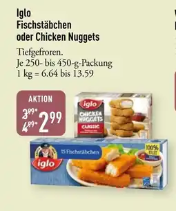 Galeria Markthalle Iglo Fischstäbchen oder Chicken Nuggets Angebot