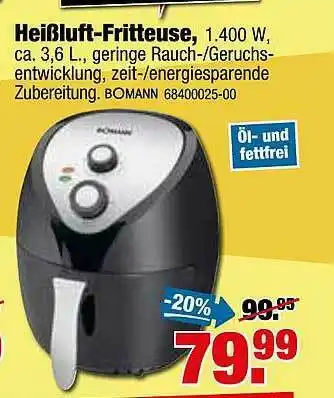 SB Lagerkauf Heißluftfritteuse Angebot