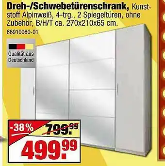 SB Lagerkauf Dreh- Oder Schwebetürenschrank Angebot