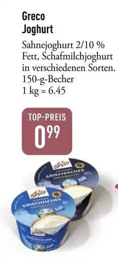 Galeria Markthalle Greco Joghurt Angebot