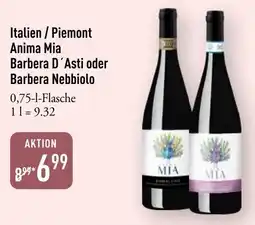 Galeria Markthalle Anima Mia Barbera D'Asti oder Barbera Nebbiolo Angebot