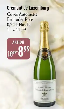 Galeria Markthalle Cremant de Luxemburg Cuvee Antoinette Brut oder Rose Angebot