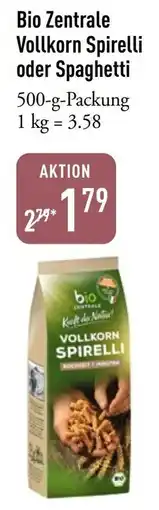 Galeria Markthalle Bio Zentrale Vollkorn Spirelli oder Spaghetti Angebot