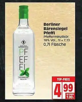 Edeka Berliner Bärensiegel Pfeffi Angebot