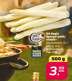NETTO GO Regio Spargel weiß/ violett Angebot