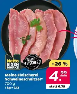 NETTO Meine Fleischerei Schweineschnitzel Angebot