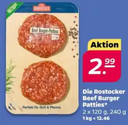 NETTO Die Rostocker Beef Burger Patties Angebot