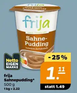 NETTO frija Sahnepudding Angebot