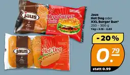 NETTO Jaus Hot Dog oder XXL Burger Bun Angebot